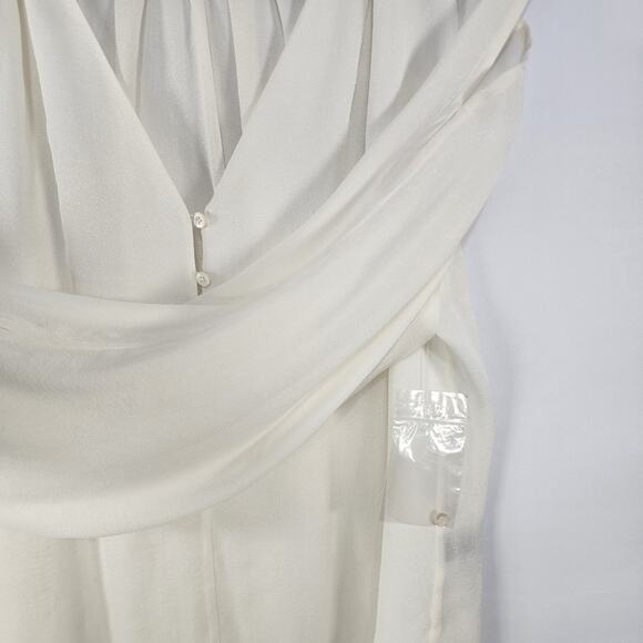 NWOT Rachel Roy Silk Flowy Blouse Long Sleeve - Picture 6 of 8